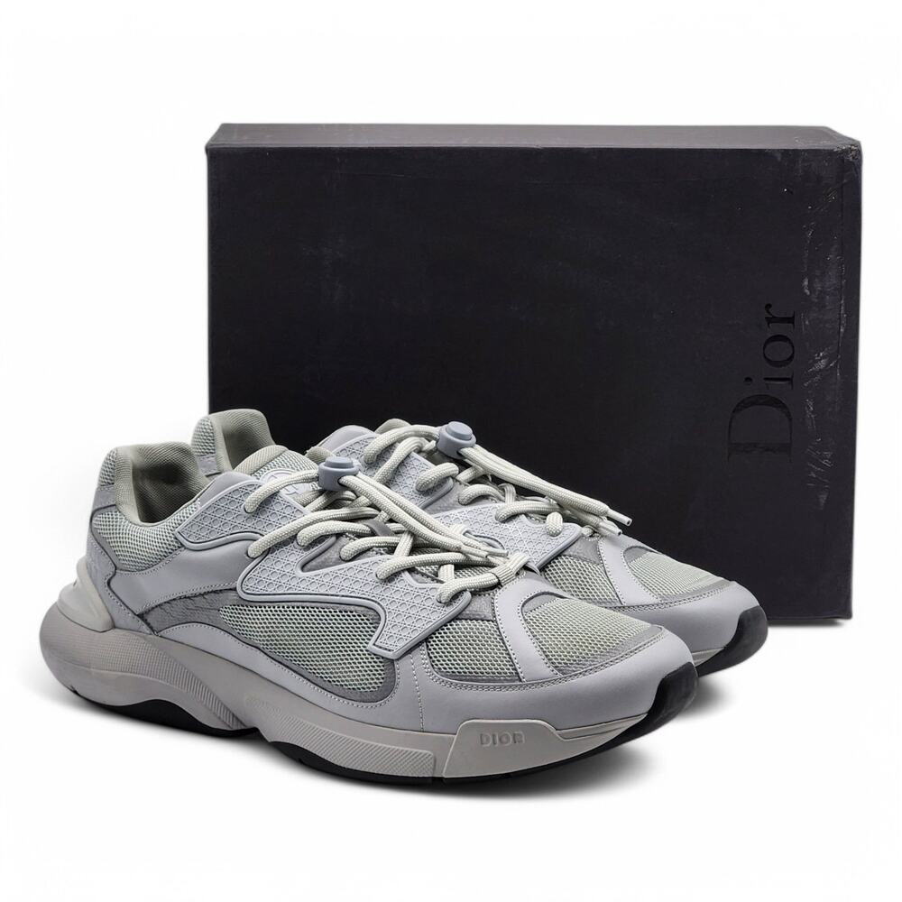 Dior B24 Sneakers - Mesh and Leather - Gray 47.5 14.5 $1250